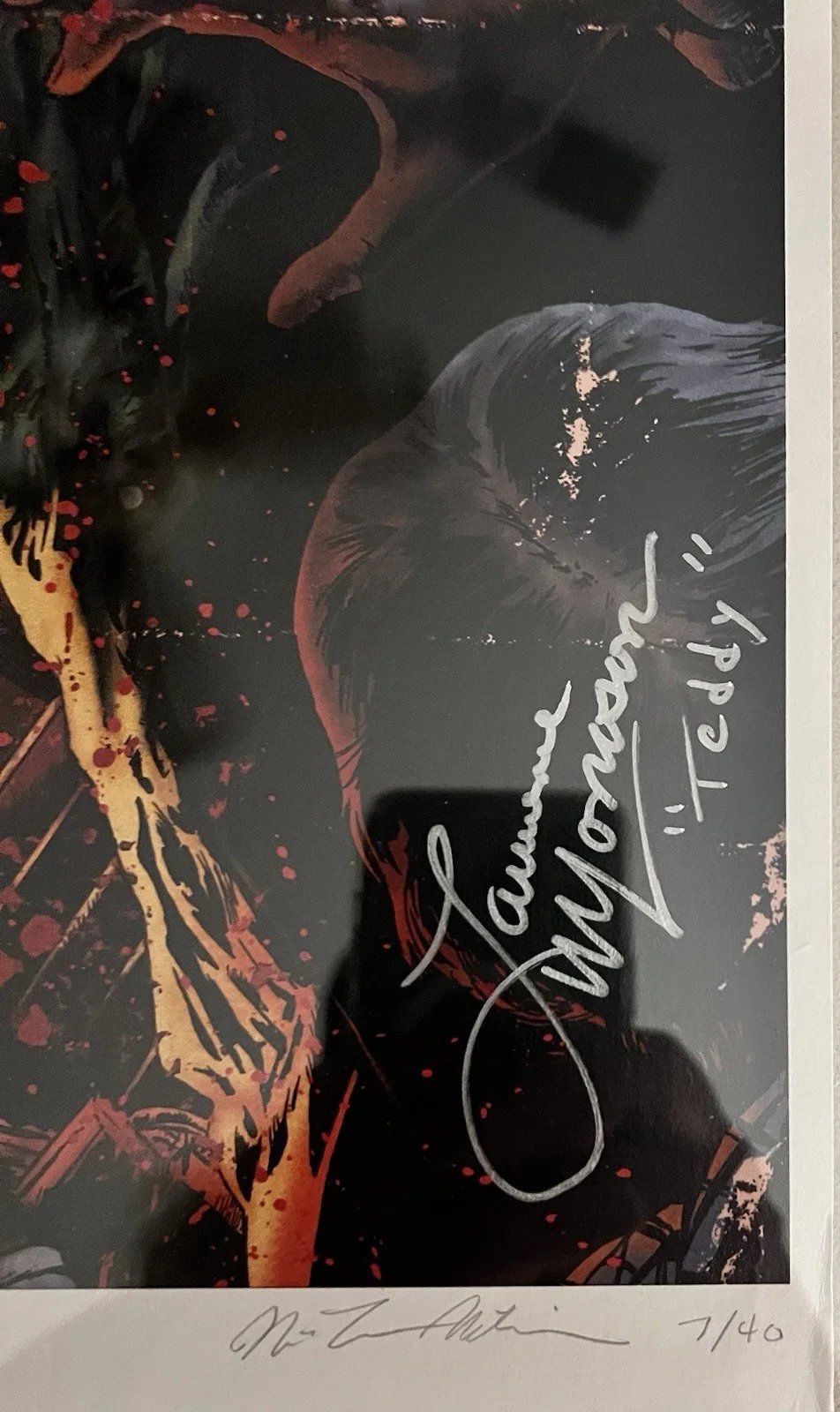 Friday The 13th Final Chapter Poster 11x17 Millner Art Signed By 2 Cast Kim Beck, image 2