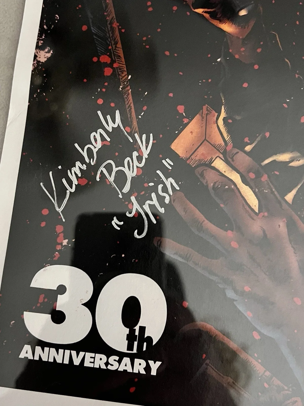Friday The 13th Final Chapter Poster 11x17 Millner Art Signed By 2 Cast Kim Beck, image 3