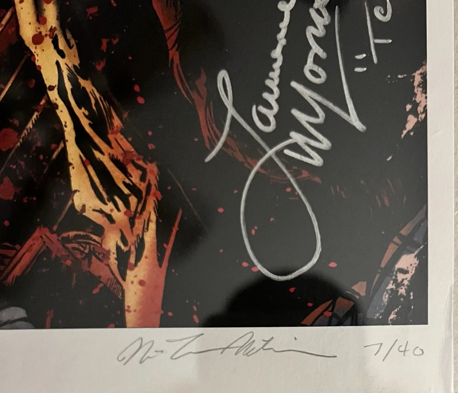 Friday The 13th Final Chapter Poster 11x17 Millner Art Signed By 2 Cast Kim Beck, image 4