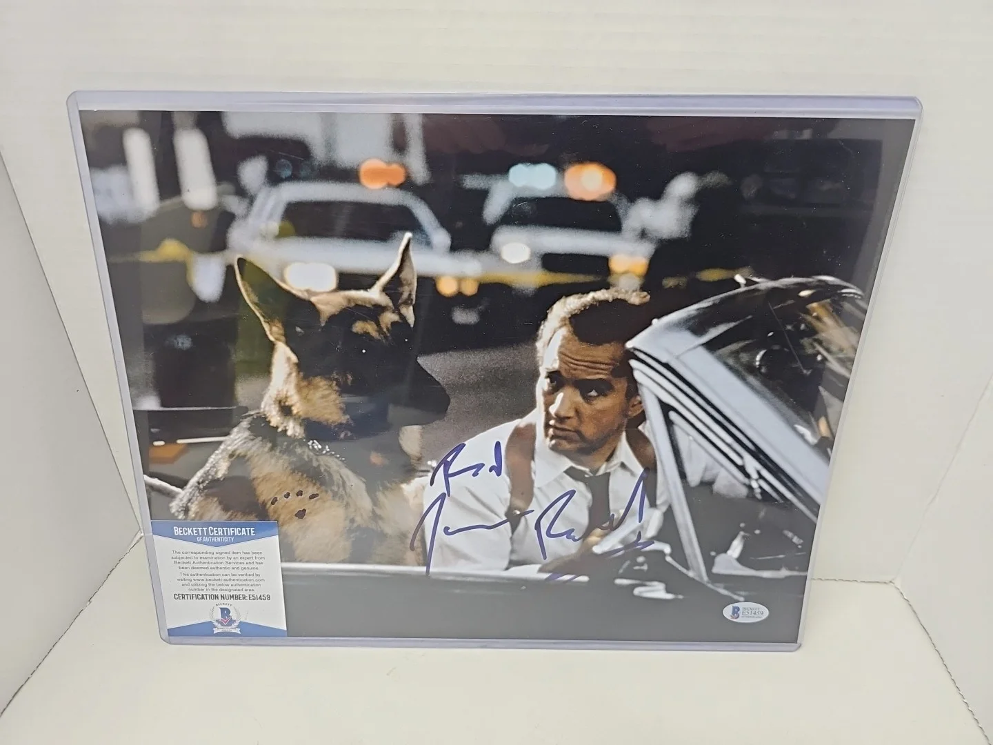 Jim Belushi — Jim Belushi Autograph K-9 Signed 11x14 Photo Beckett BAS