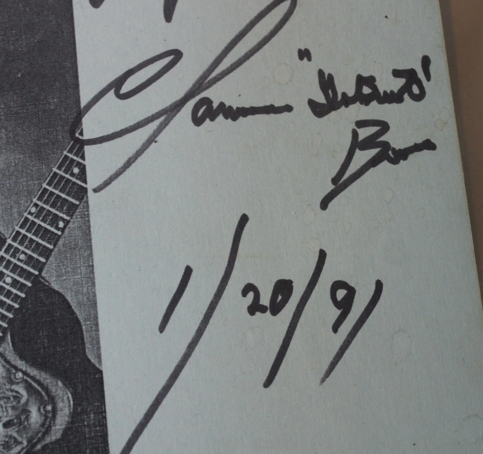 1991 Signed Clarence "Gatemouth" Brown Union Station Cafe Poster Columbus OH, изображение 5