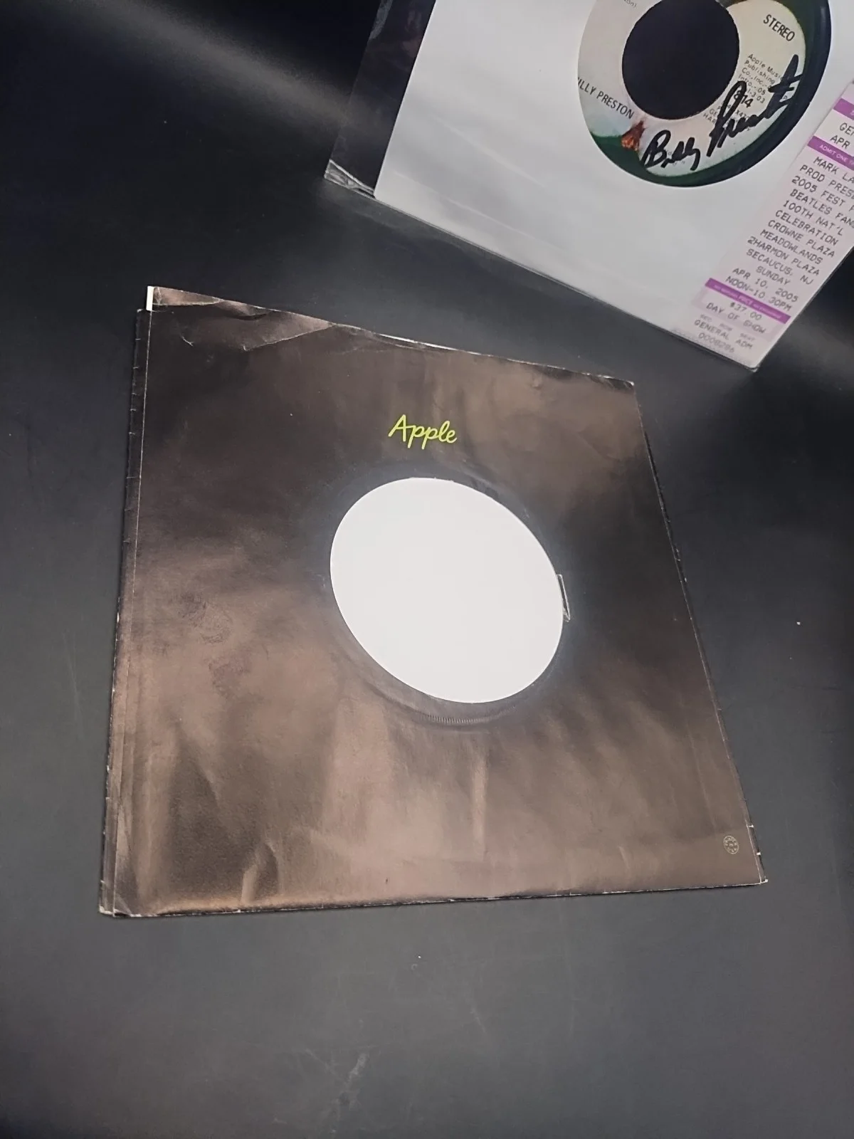 Billy Preston Signed 45 RPM - "I Want To Thank You" - Apple Records + 2005 Fest, изображение 5