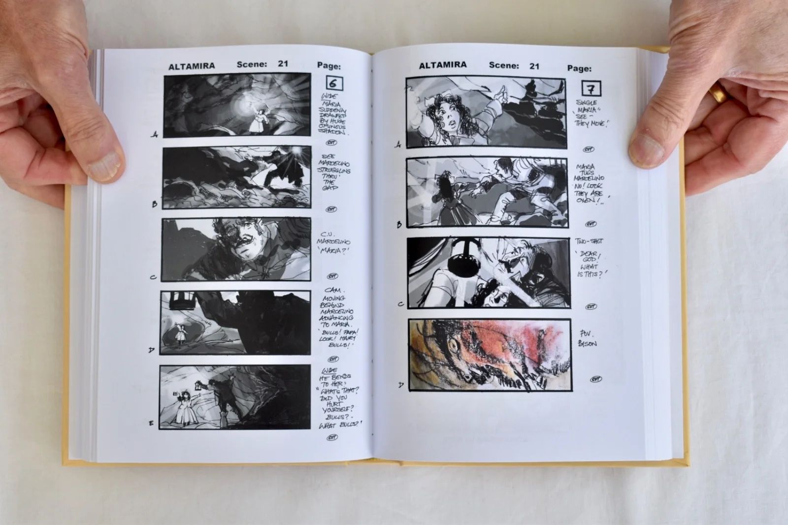 Altamira (Script and Storyboard) - A film directed by Hugh Hudson (Hardback), image 3