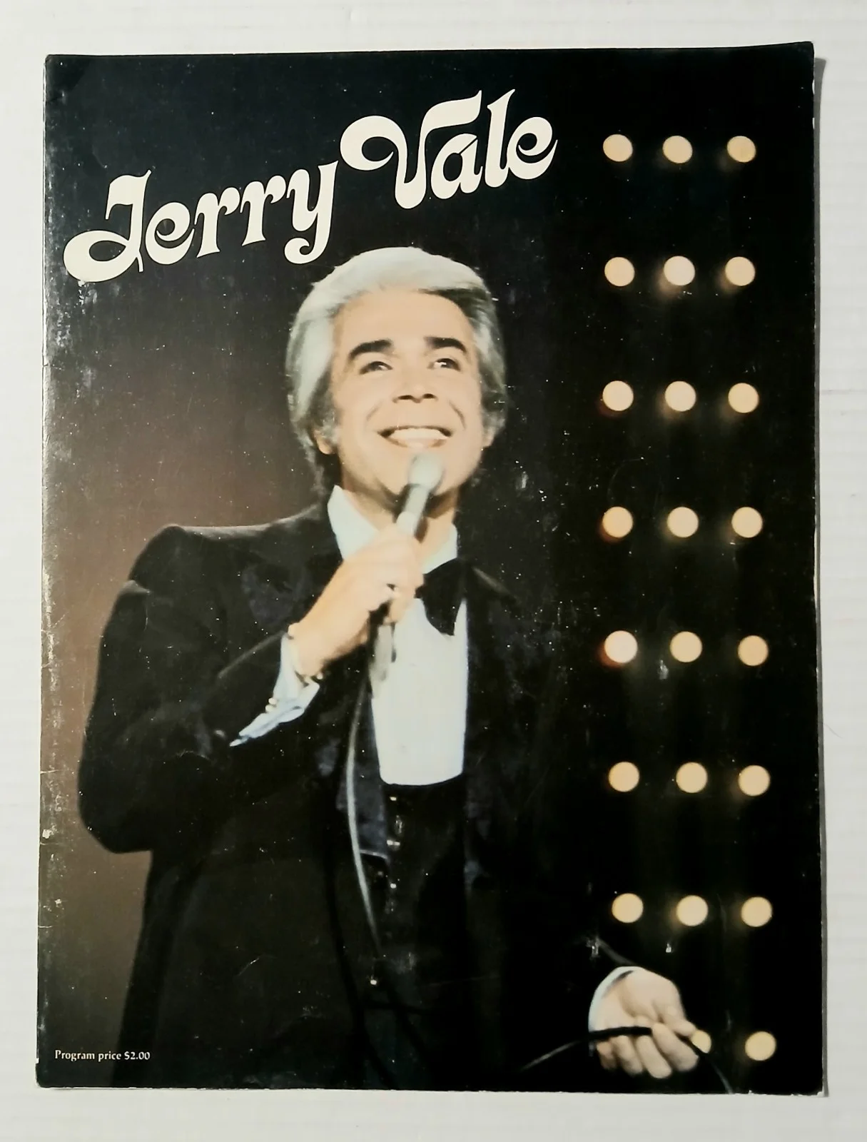 Jerry Vale — Jerry Vale SIGNED Concert Program 1980 Inscribed & Dated Provenance Available, image 3