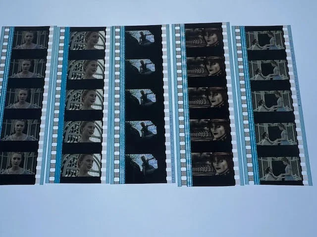 Alice in wonderland (2010) 35mm Film Cells Strips - 5 Strips of 5 Cells FREE P&P, изображение 3