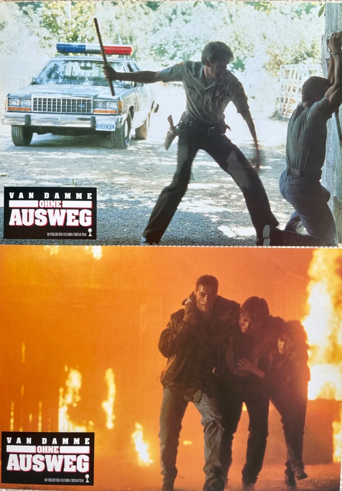 Nowhere To Run set of 12 Original 1993 German Lobby Cards Jean Claude Van Damme, изображение 4