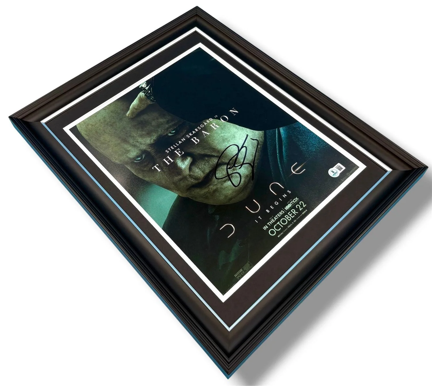 Stellan Skarsgard Signed Photo Framed & Beckett COA Dune Movie Poster Auto, изображение 3