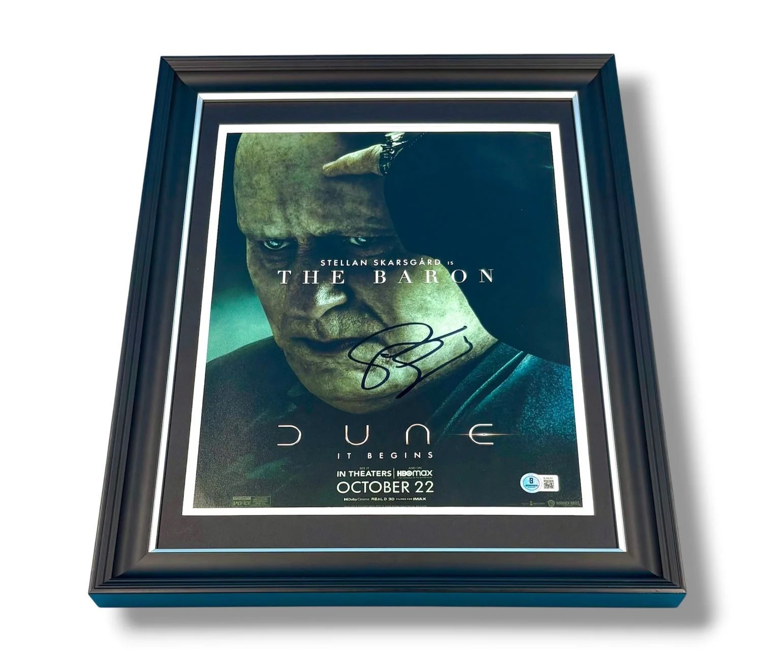 Stellan Skarsgard Signed Photo Framed & Beckett COA Dune Movie Poster Auto, изображение 4