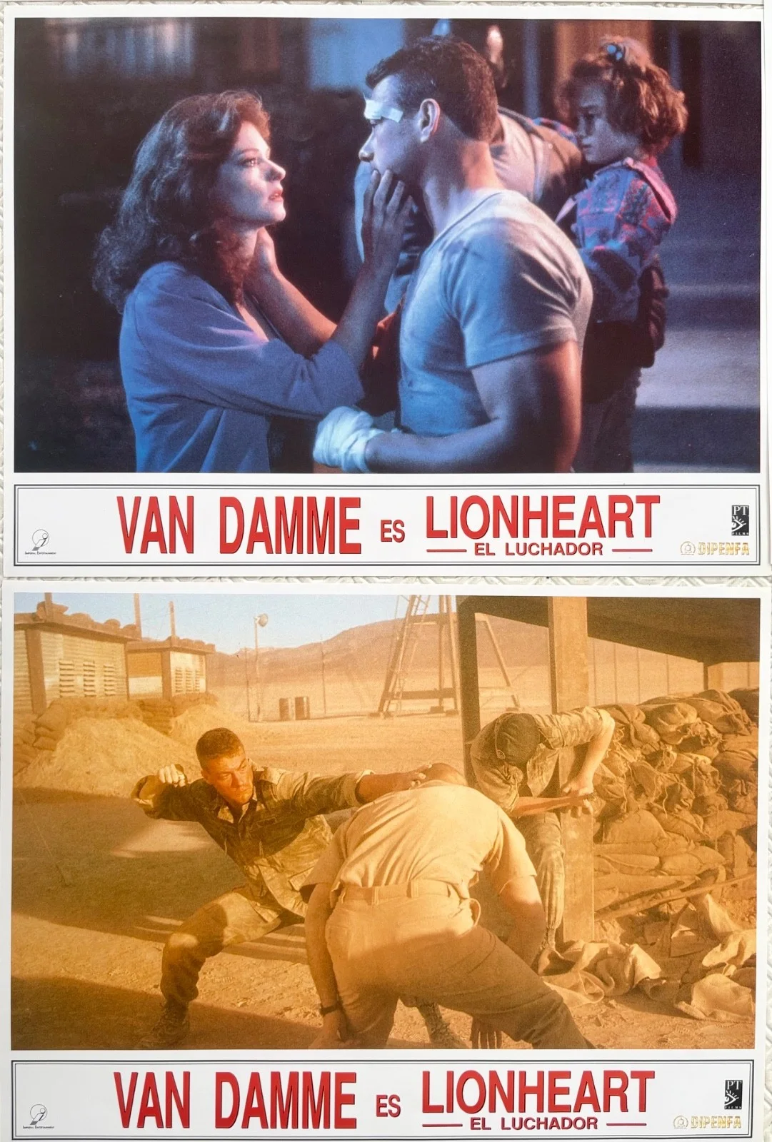 Lionheart set of 12 Original 1990 Spanish Lobby Cards Jean Claude Van Damme, изображение 3