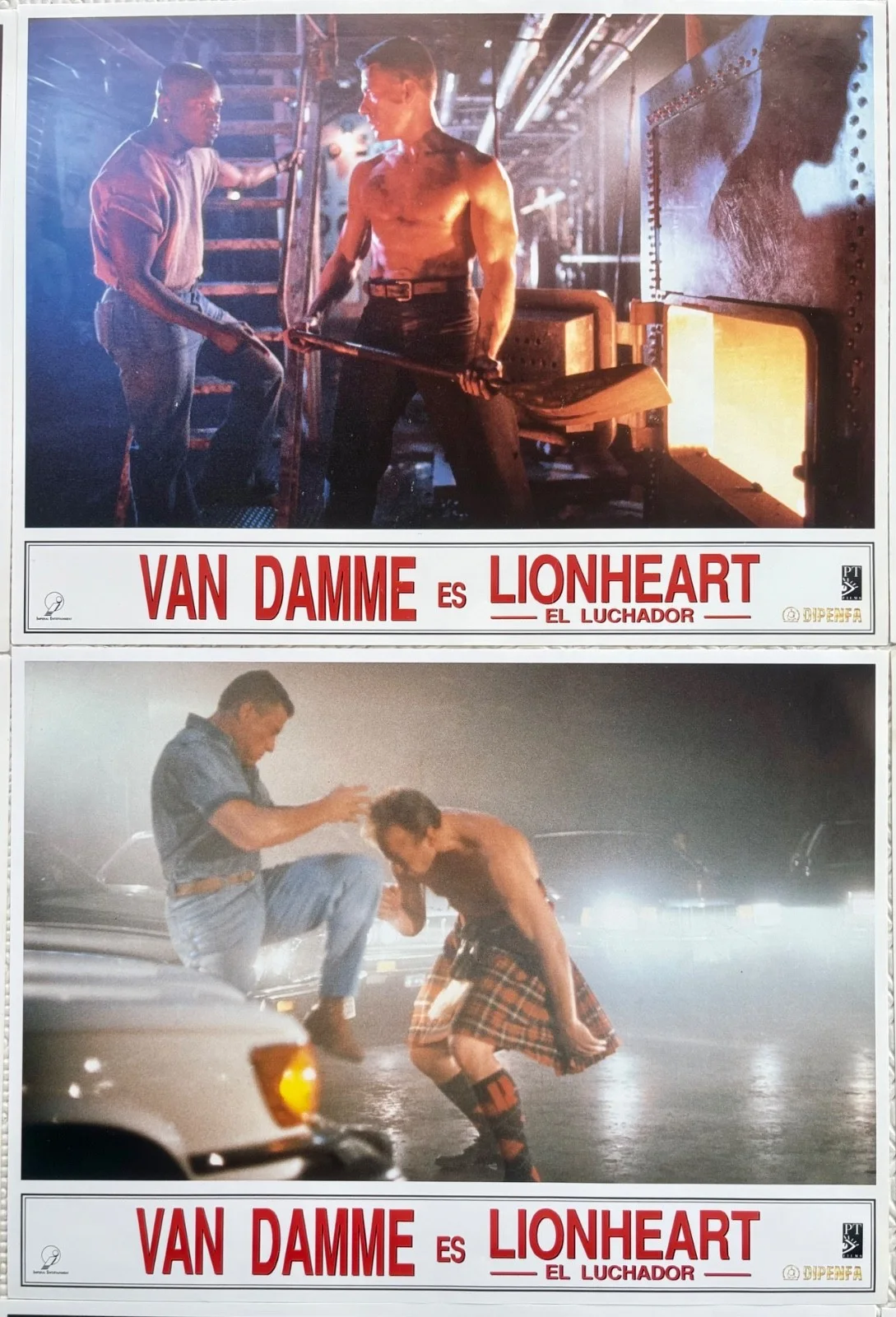 Lionheart set of 12 Original 1990 Spanish Lobby Cards Jean Claude Van Damme, изображение 4