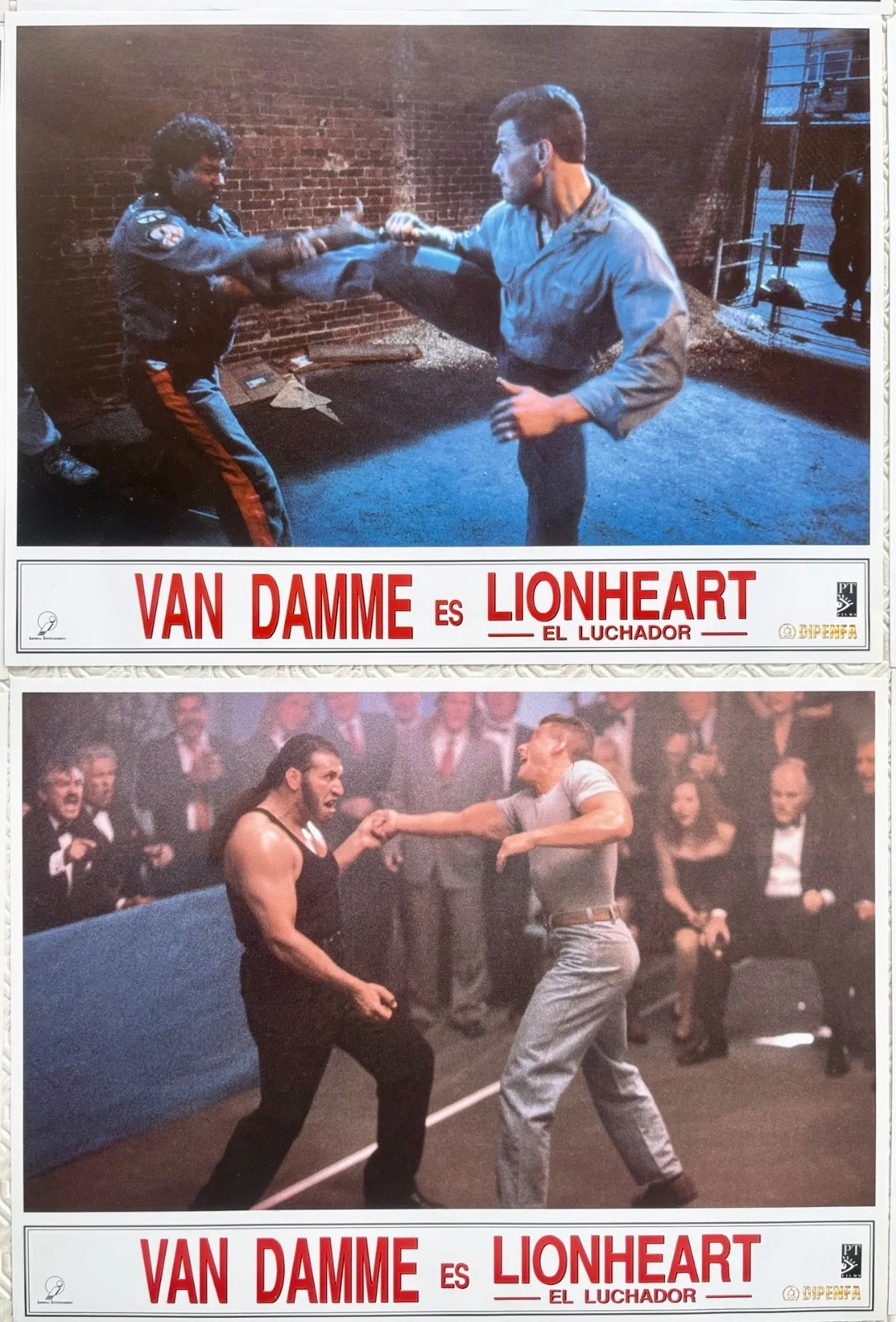 Lionheart set of 12 Original 1990 Spanish Lobby Cards Jean Claude Van Damme, изображение 5