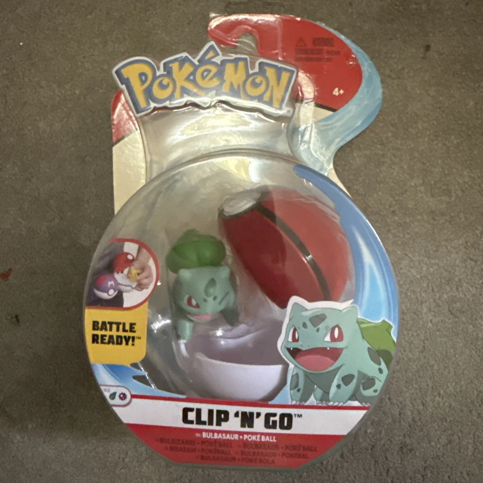 Pokemon Pokeball mit Pokemon Figur Bisasam Manga Anime Neu,OVP,Lizenz-Rarität, изображение 2