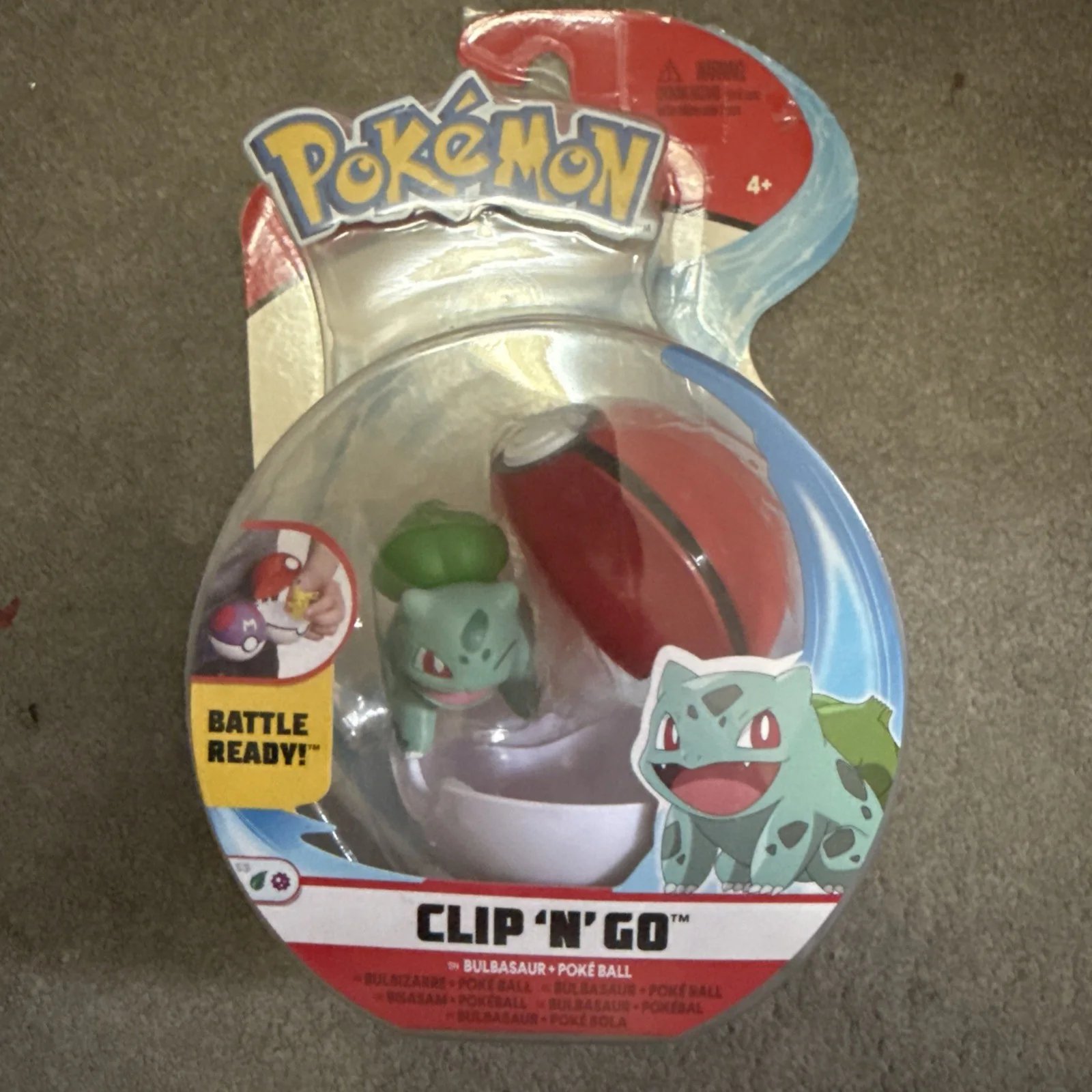 Pokemon Pokeball mit Pokemon Figur Bisasam Manga Anime Neu,OVP,Lizenz-Rarität, изображение 5