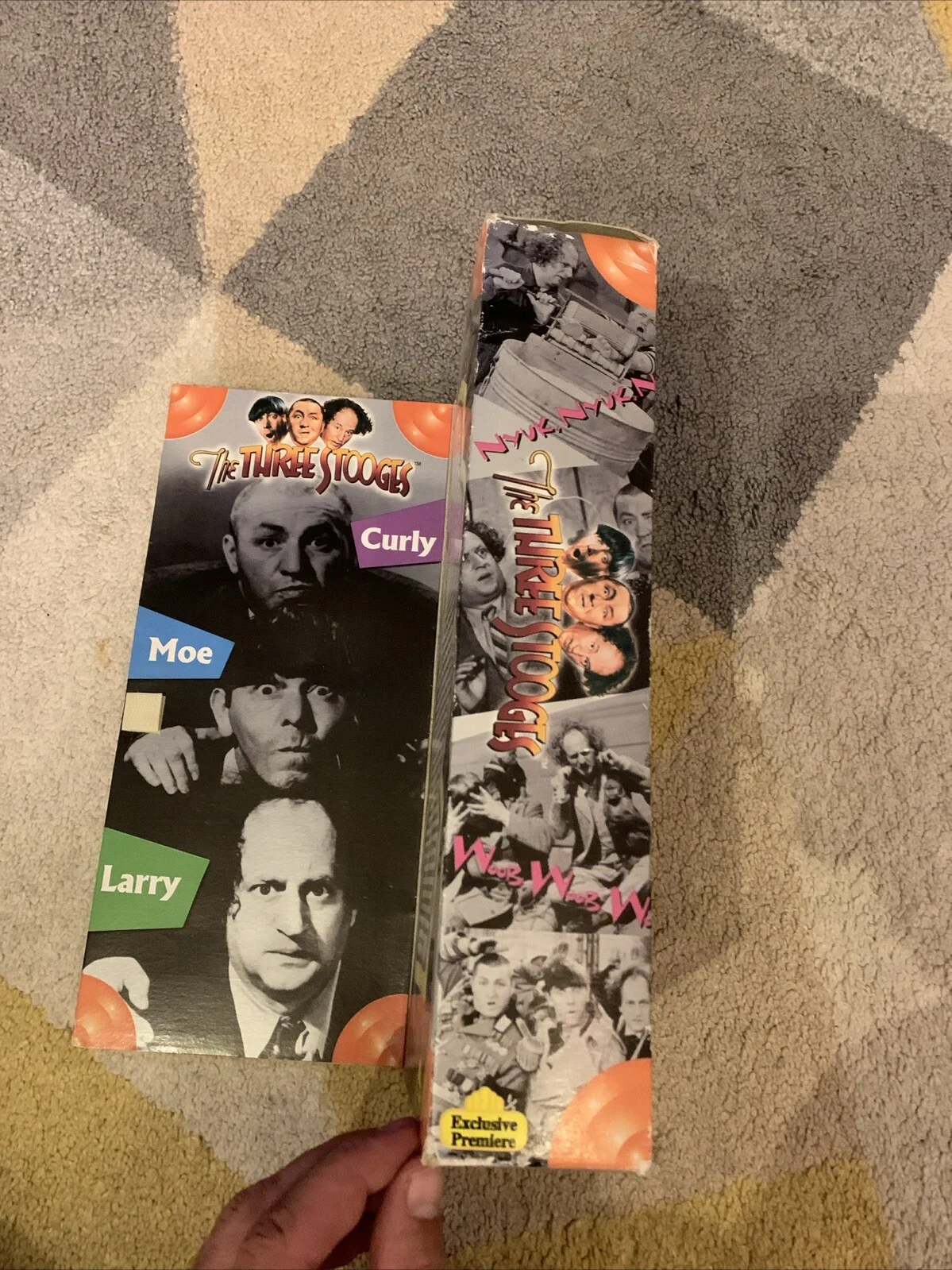 1996 EXCLUSIVE PREMIERE THE THREE STOOGES+CURLY LIMITED MOC, image 4