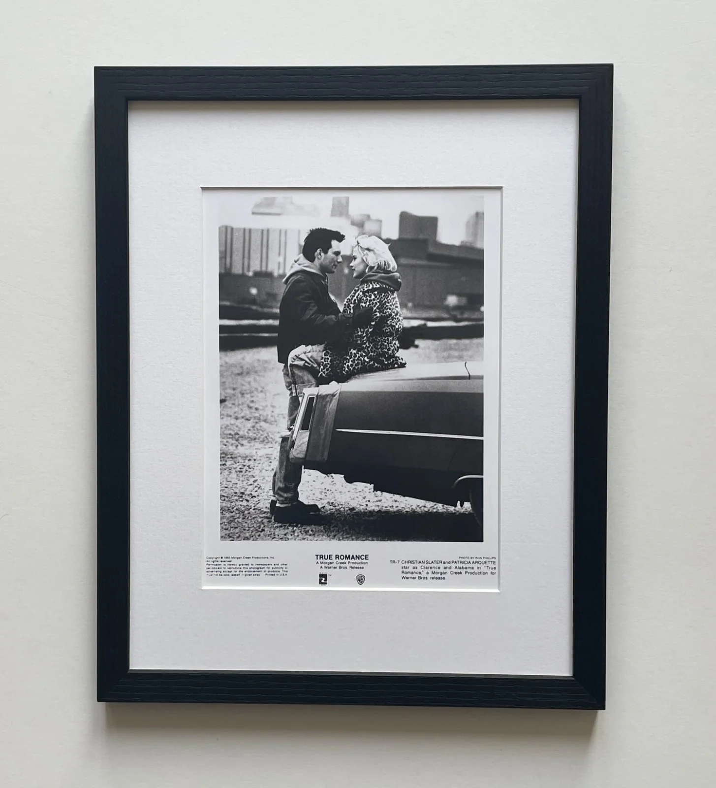 True Romance Photo Original 8X10 Inch B&W Press Publicity Still: Framed, изображение 2