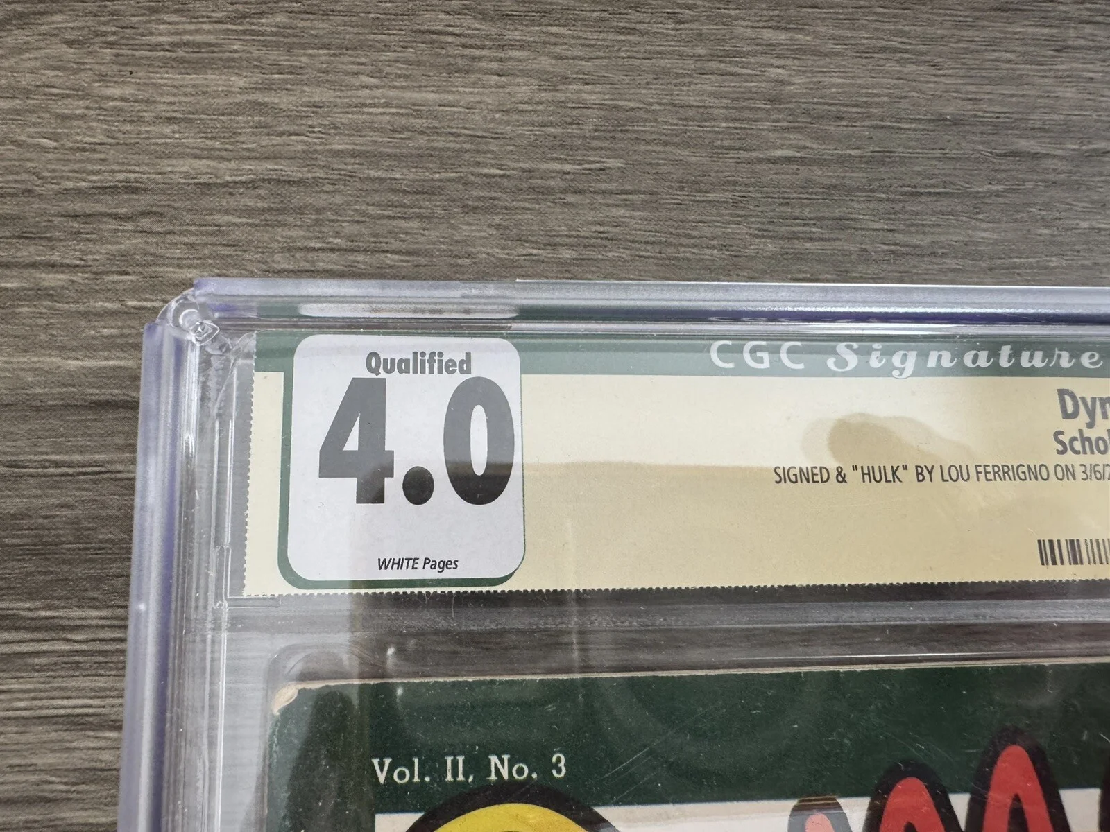 Lou Ferrigno — 1978 Lou Ferrigno SIGNED Hulk Cover Dynamite #52 Magazine CGC 4.0 With Poster, изображение 4