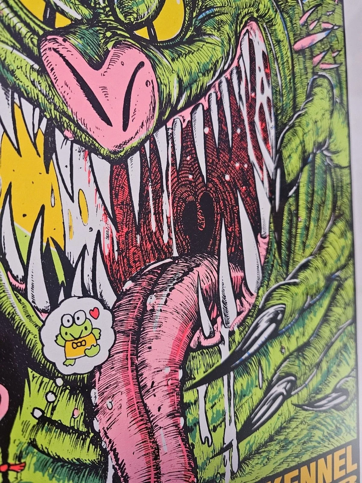 Frank Kozik Signed & Numbered 183/325 Limited Print Silkscreen GWAR/Melvins RARE, image 3