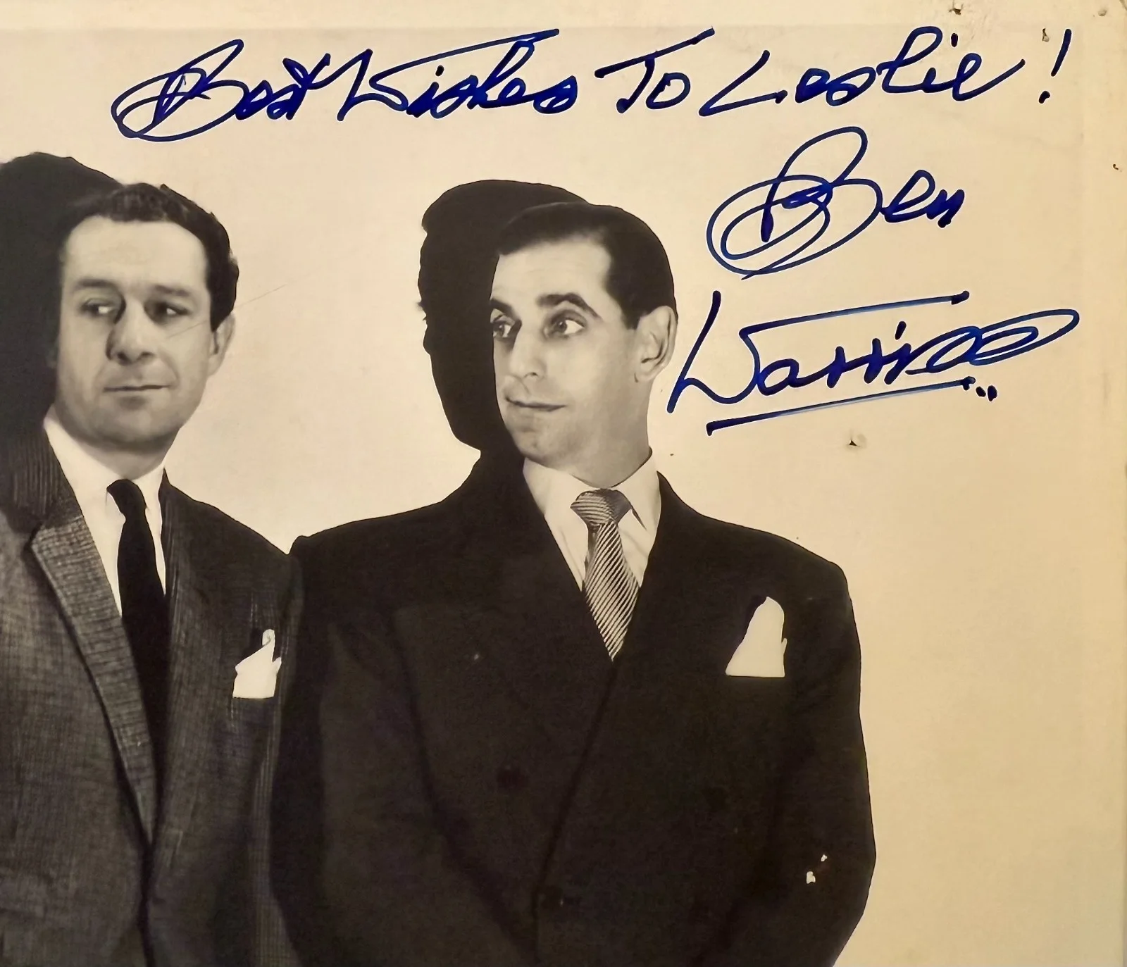 Jimmy Jewel, Ben Warriss — JIMMY JEWEL & BEN WARRISS Autographed Signed 8"x 10" PHOTO British Comedy Duo, изображение 3