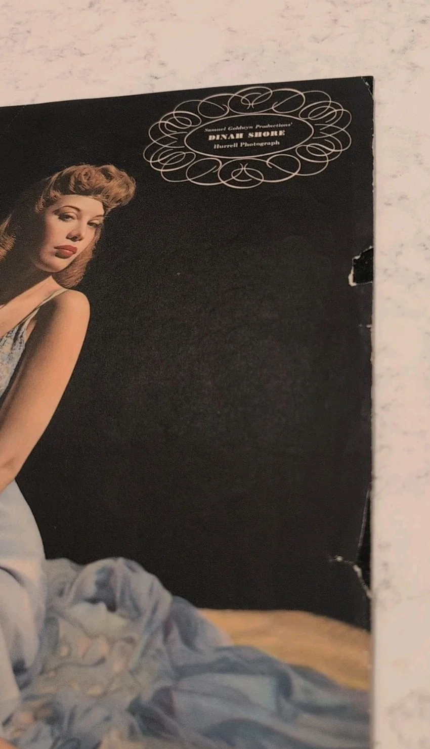 Dinah Shore — DINAH SHORE SIGNED GEORGE HURRELL PHOTOGRAPHY VINTAGE RARE PINUP POSTER 9.5"x13", изображение 3