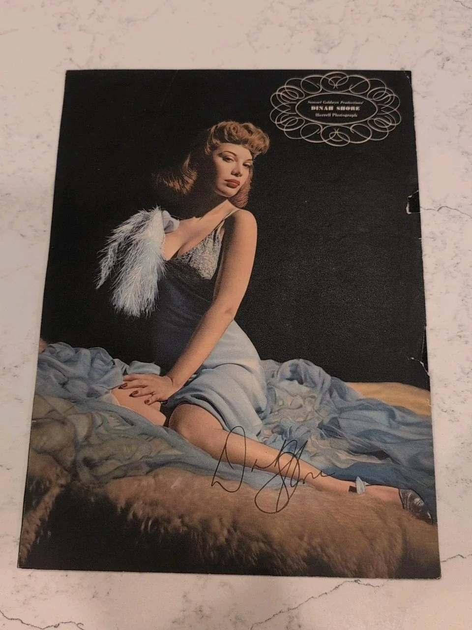 Dinah Shore — DINAH SHORE SIGNED GEORGE HURRELL PHOTOGRAPHY VINTAGE RARE PINUP POSTER 9.5"x13", изображение 5