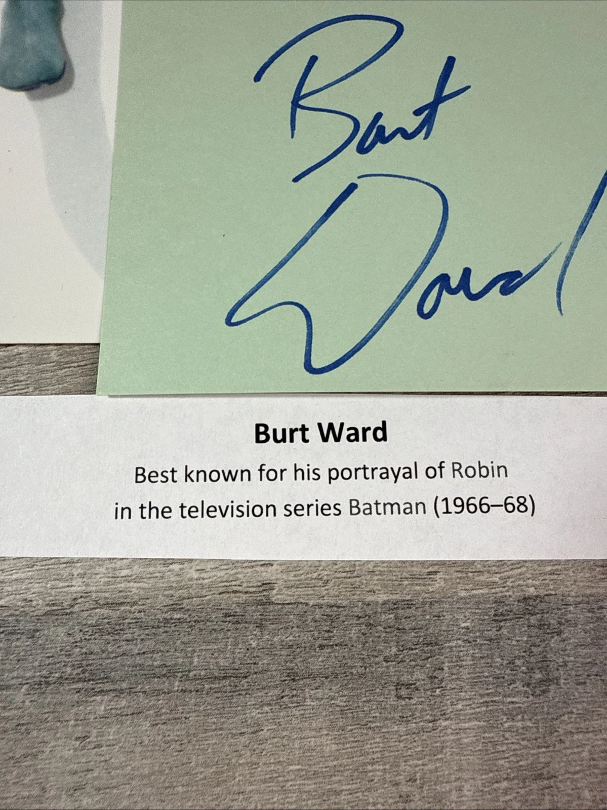 BURT WARD (Robin) AUTOGRAPH With 8x10 Photo Authenticated Batman And ROBIN, image 4