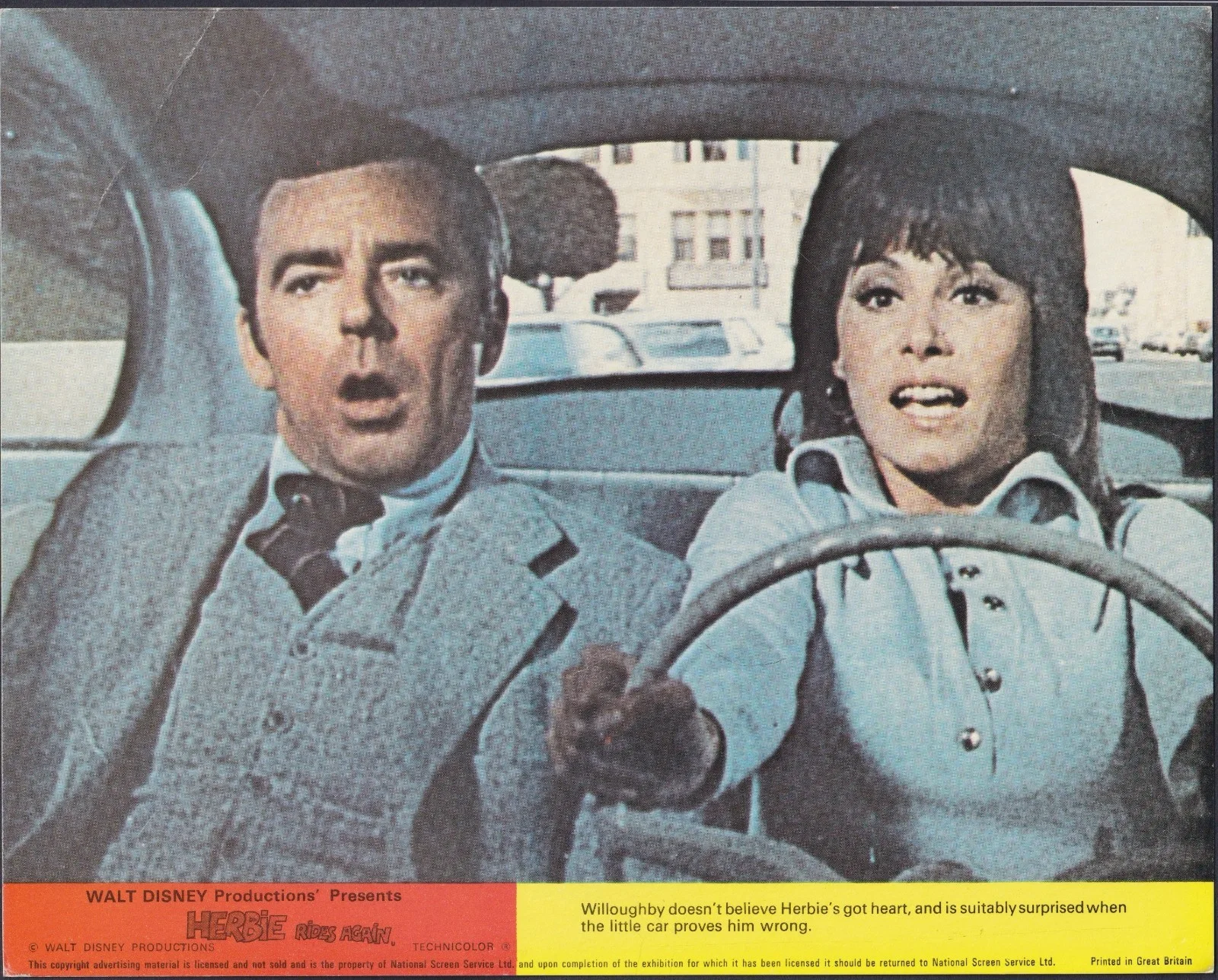 Herbie Rides Again 8x ORIGINAL UK FOH Lobby Cards Disney Love Bug 1974, изображение 4