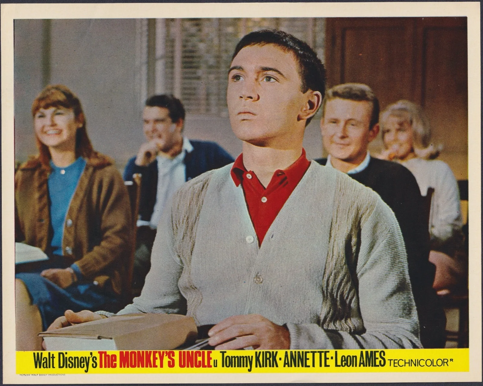 Monkey's Uncle 7x ORIGINAL UK FOH Lobby Cards Disney Annette Funicello 1965, изображение 5
