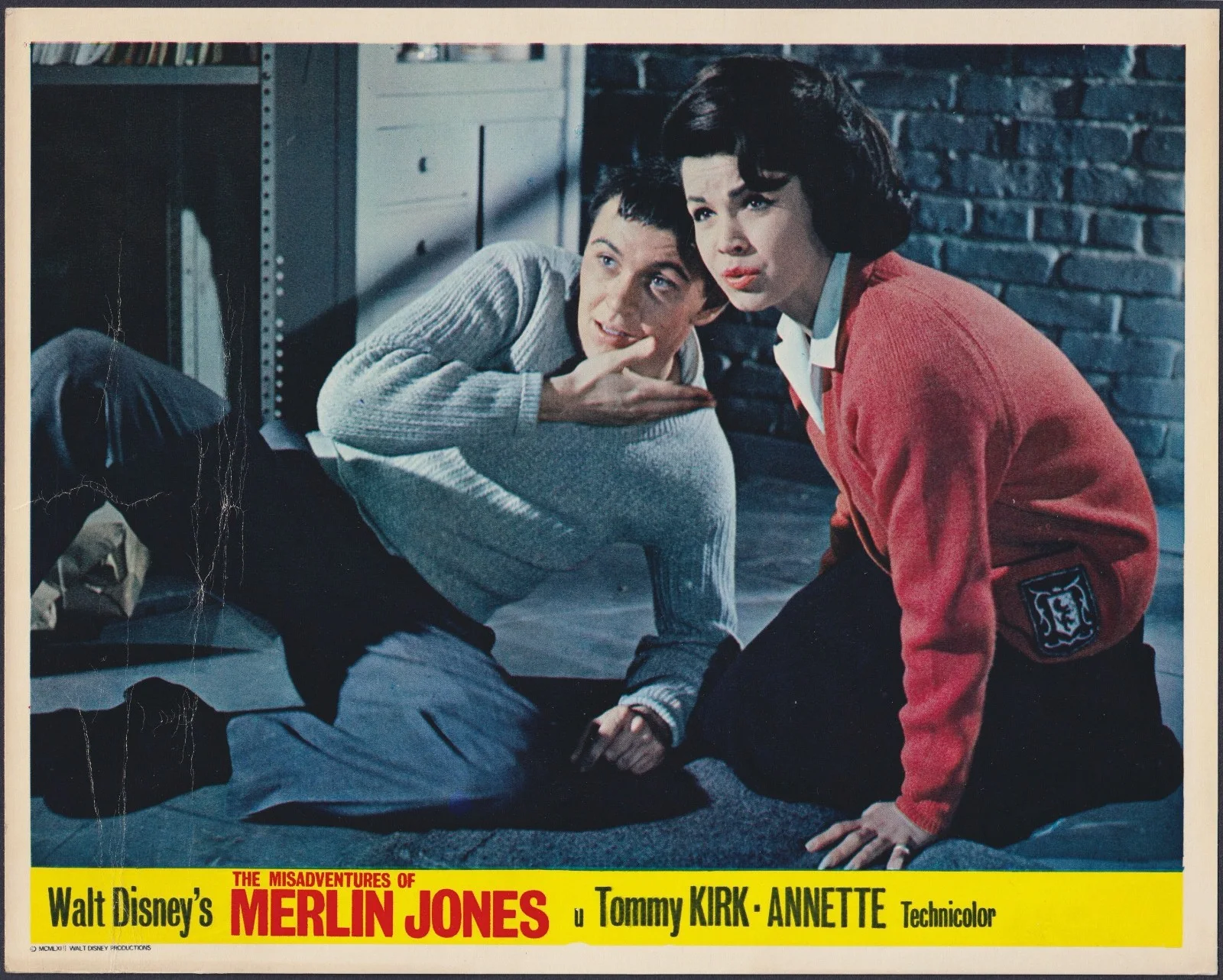 Misadventures of Merlin Jones 8 ORIGINAL UK FOH Lobby Cards Disney Funicello '64, изображение 2
