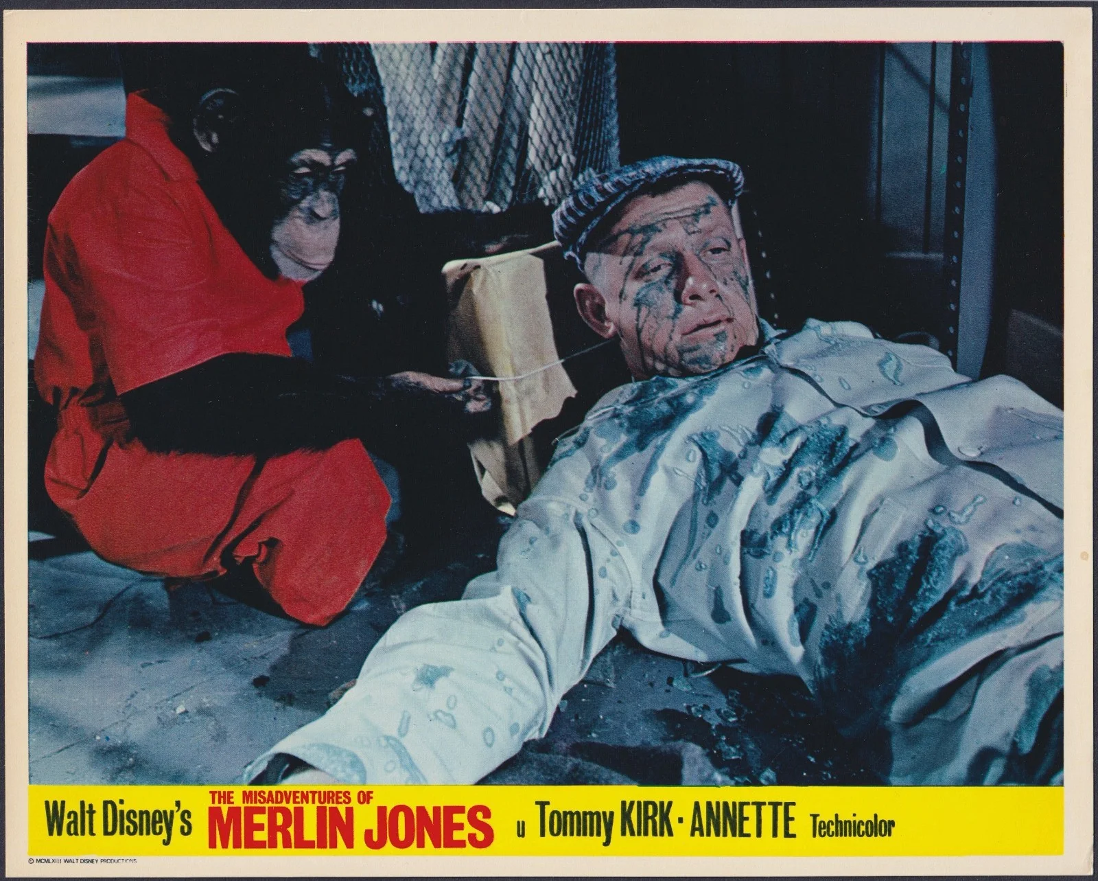 Misadventures of Merlin Jones 8 ORIGINAL UK FOH Lobby Cards Disney Funicello '64, изображение 4