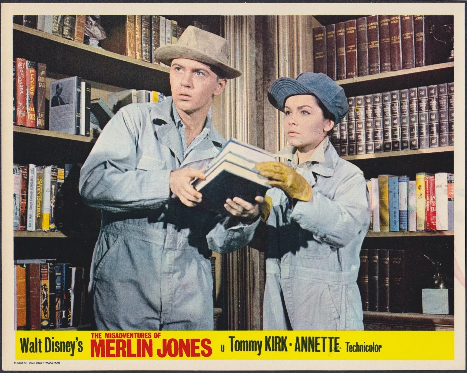 Misadventures of Merlin Jones 8 ORIGINAL UK FOH Lobby Cards Disney Funicello '64, изображение 5