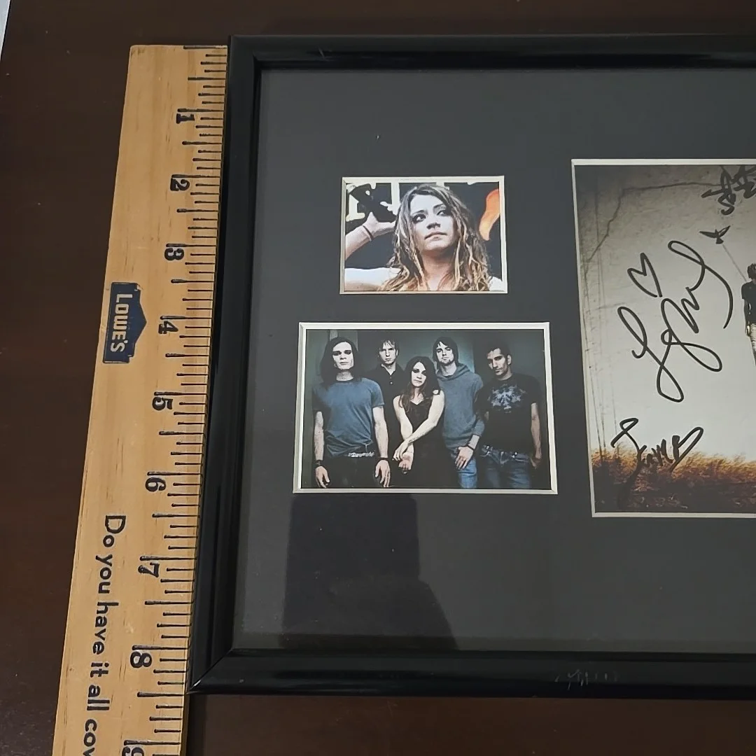 Flyleaf Self-Titled Signed Insert Lacey Sturm & Sameer Bhattacharya – 2006 Frame, image 5