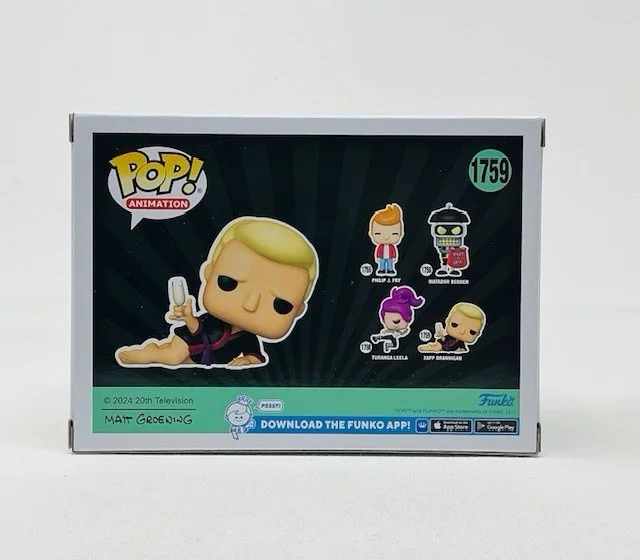 Billy West Autographed Zapp Brannigan Futurama Funko Pop Animation #1759 OCCM, image 5