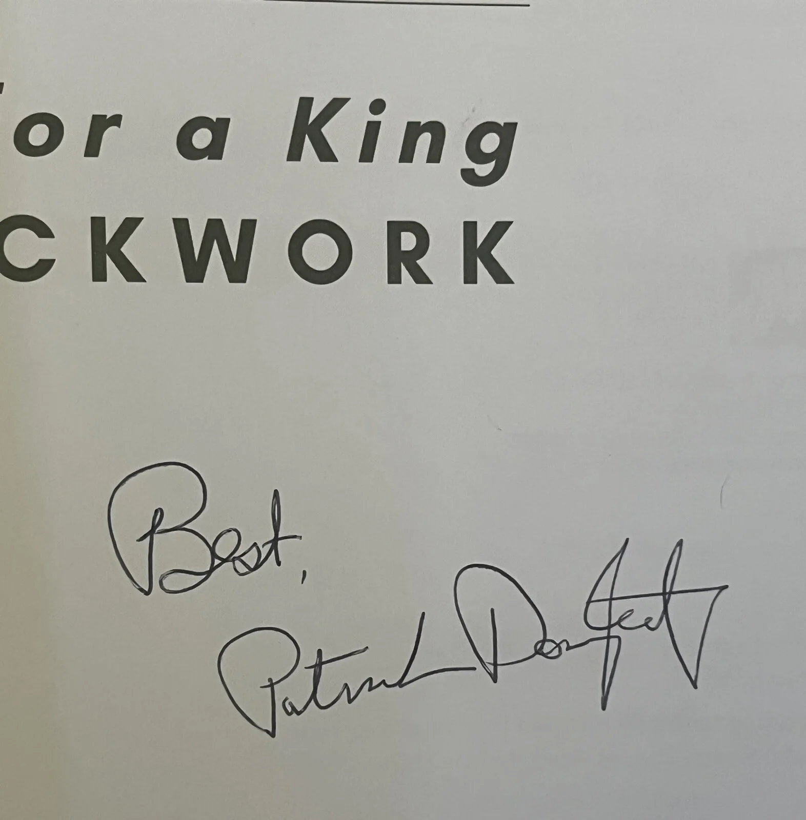 Patrick Dougherty Autographed Fit For A King STICKWORKS Softcover Book NEW, image 2