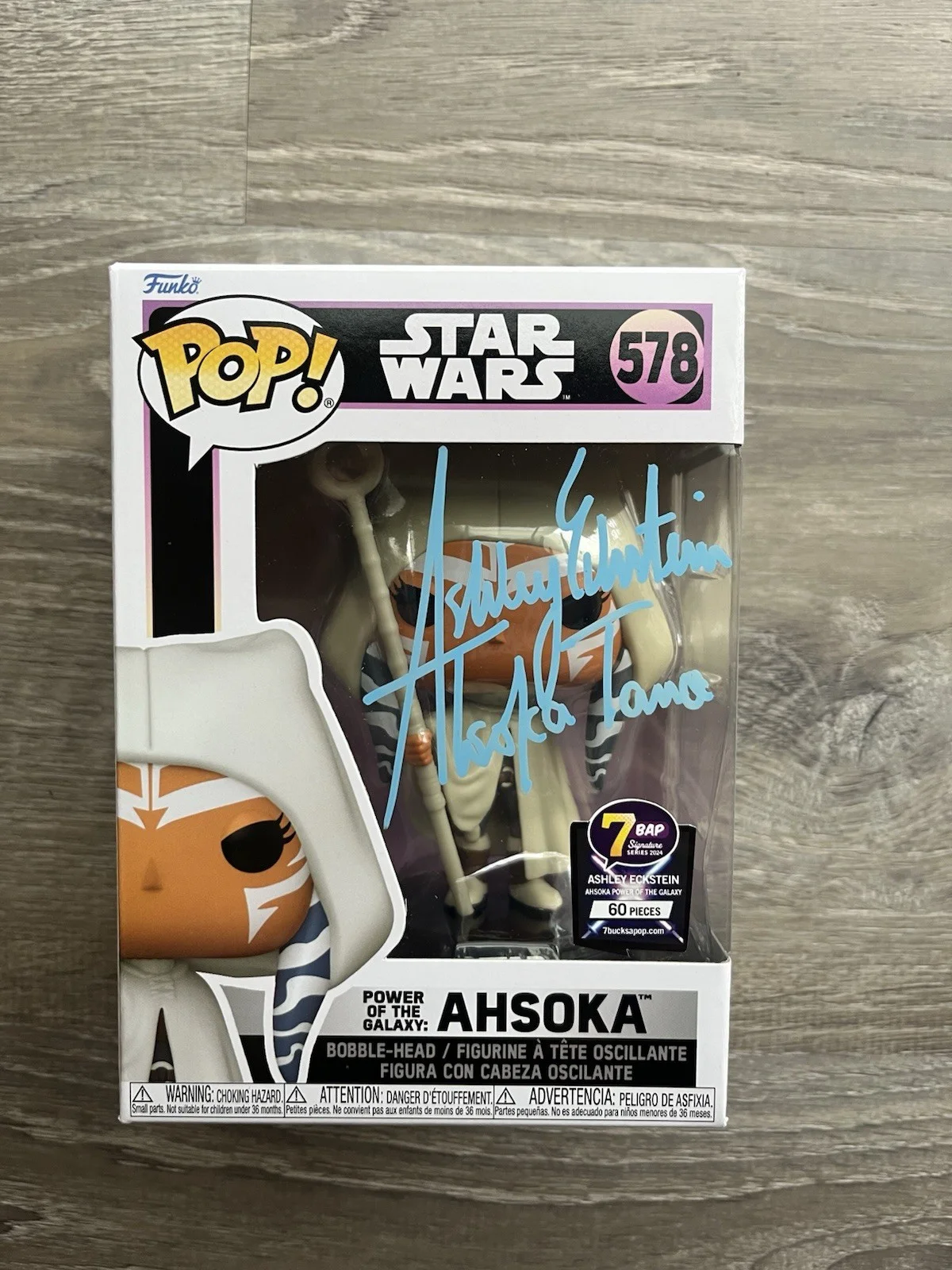 Ashley Eckstein — Ashley Eckstein Signed Ahsoka Tano Funko Pop JSA COA 7BAP Star Wars #578, изображение 2