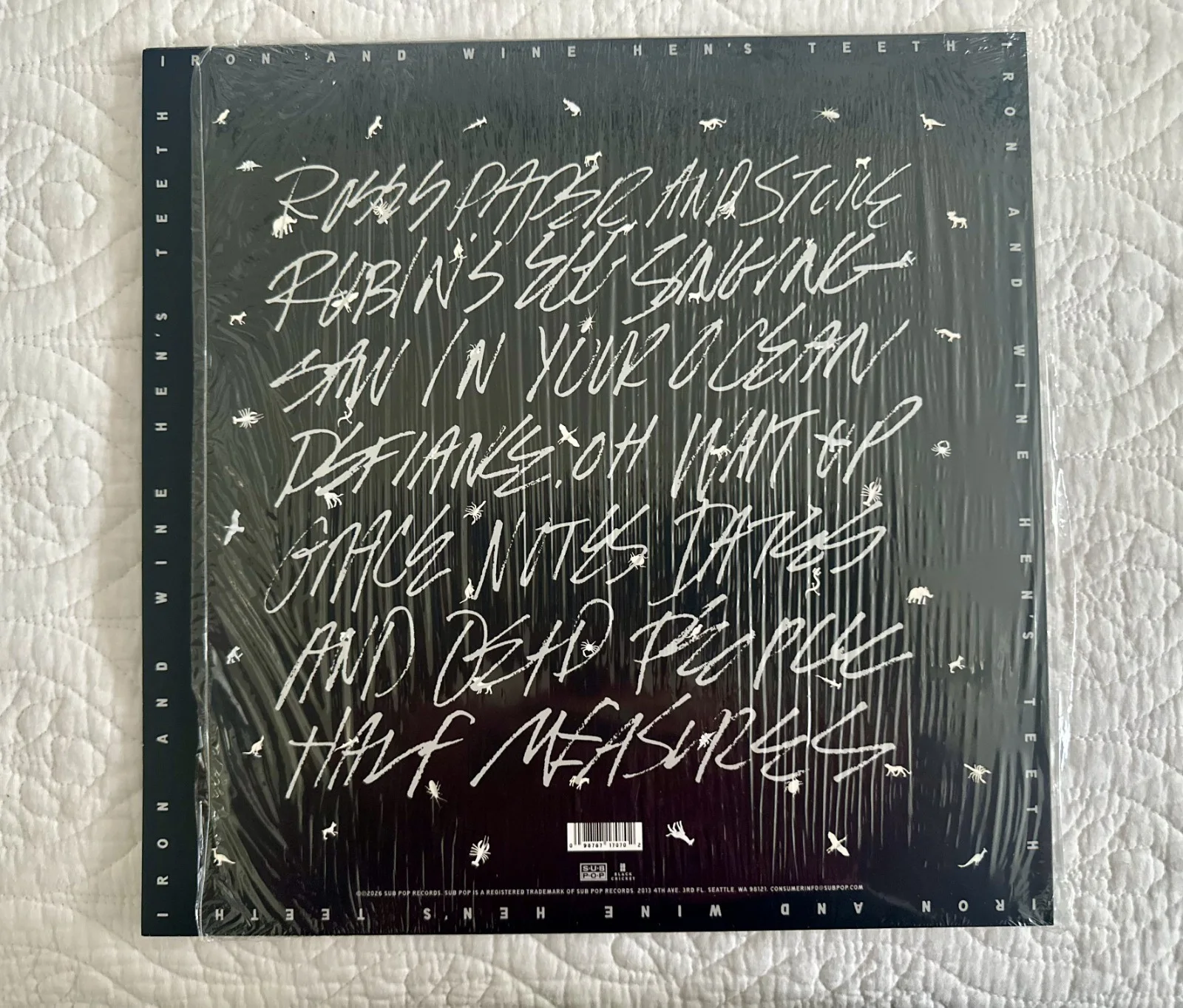 Iron and Wine Hen’s Teeth AUTOGRAPHED Marble Vinyl LP 2026 Sam Beam - Signed, изображение 2