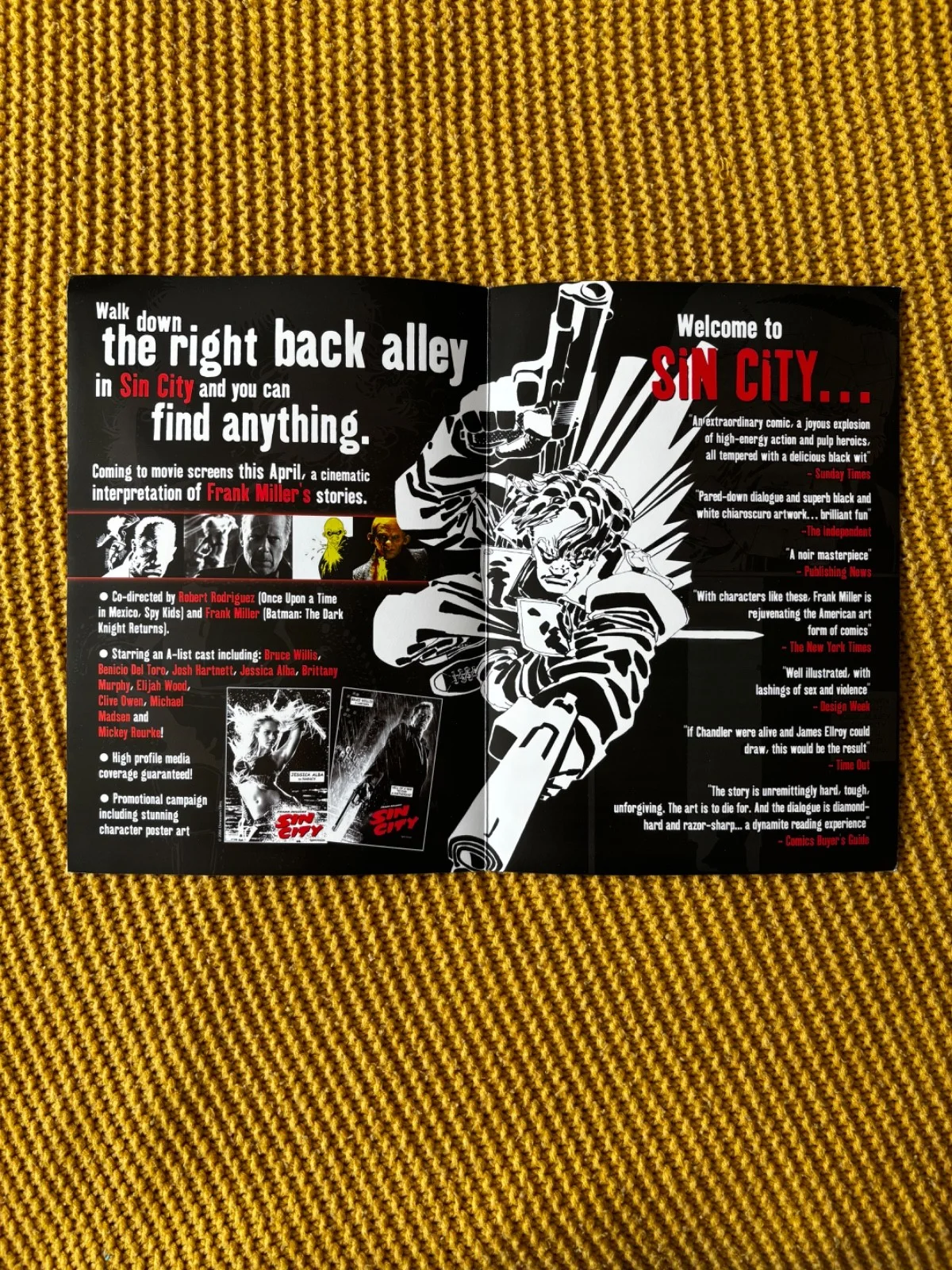 Sin City brochure memorabilia - rare!, image 2
