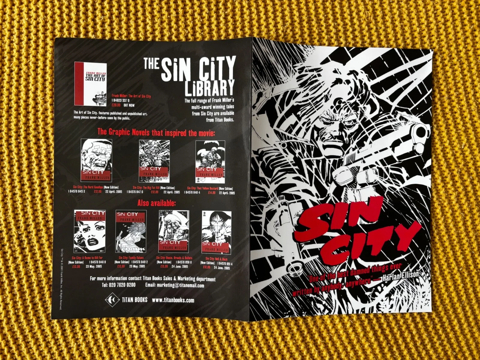 Sin City brochure memorabilia - rare!, image 4
