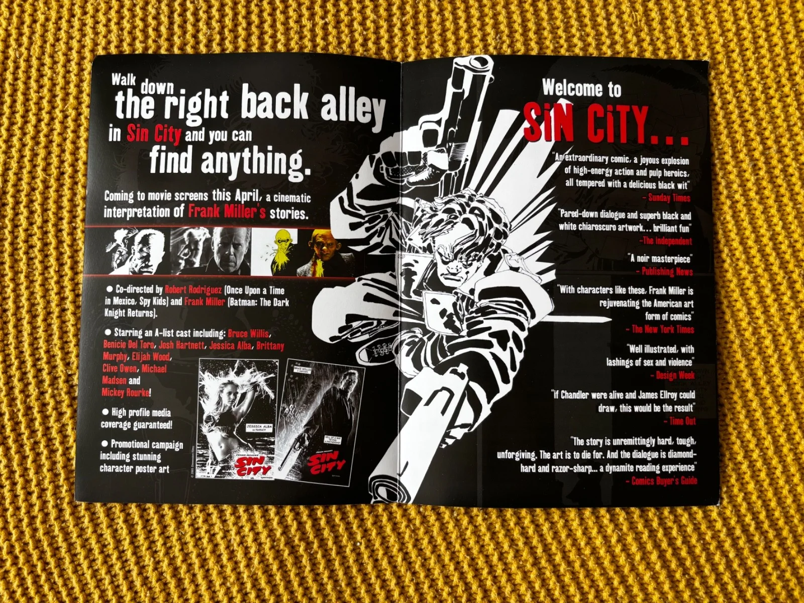 Sin City brochure memorabilia - rare!, image 5