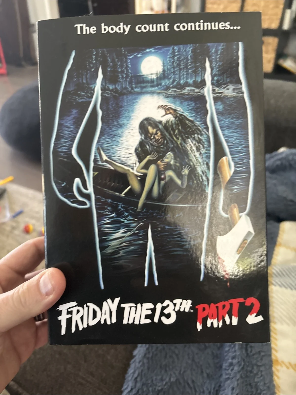Warrington Gillette — JSA Warrington Gillette Signed Jason Voorhees Neca Friday The 13th Part 2