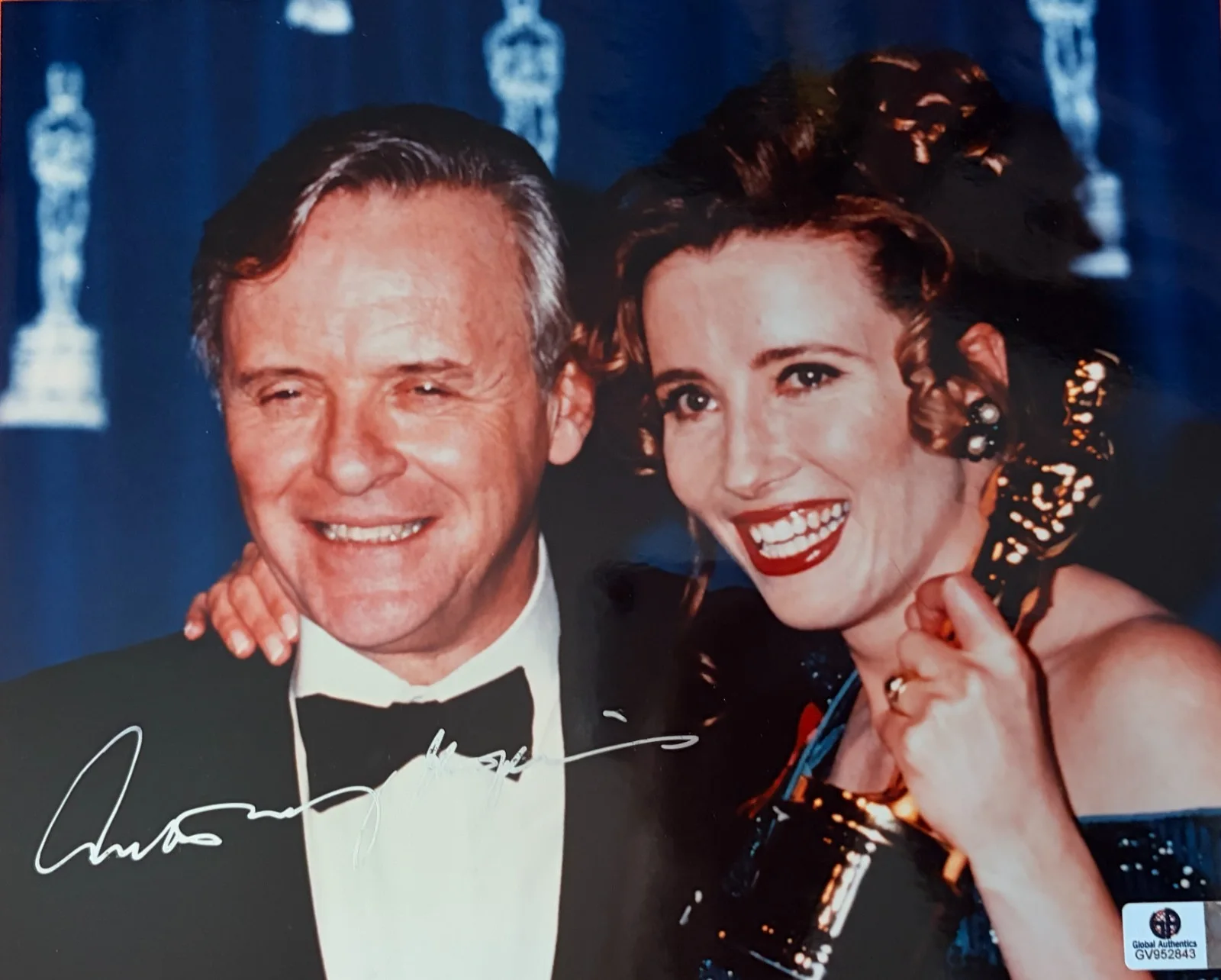 Anthony Hopkins — Anthony Hopkins Signed•8 x 10•"Howards End" at Oscars 1992•Global Authentics COA, image 3