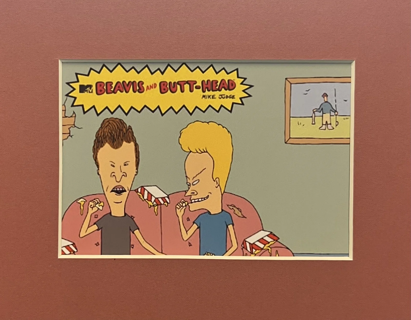 BEAVIS AND BUTT-HEAD. 35mm Film Cell Mounted Display, image 3