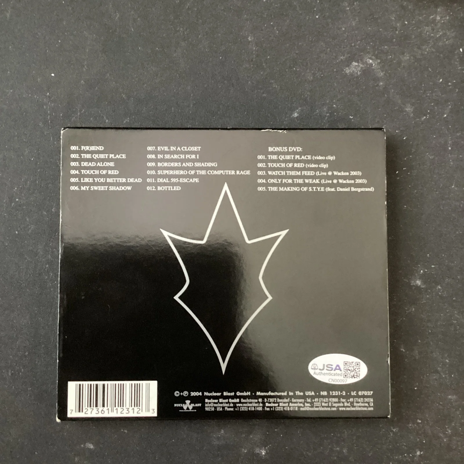 In Flames Soundtrack To Your Escape Autographed CD JSA. Heavy Metal Music, изображение 2