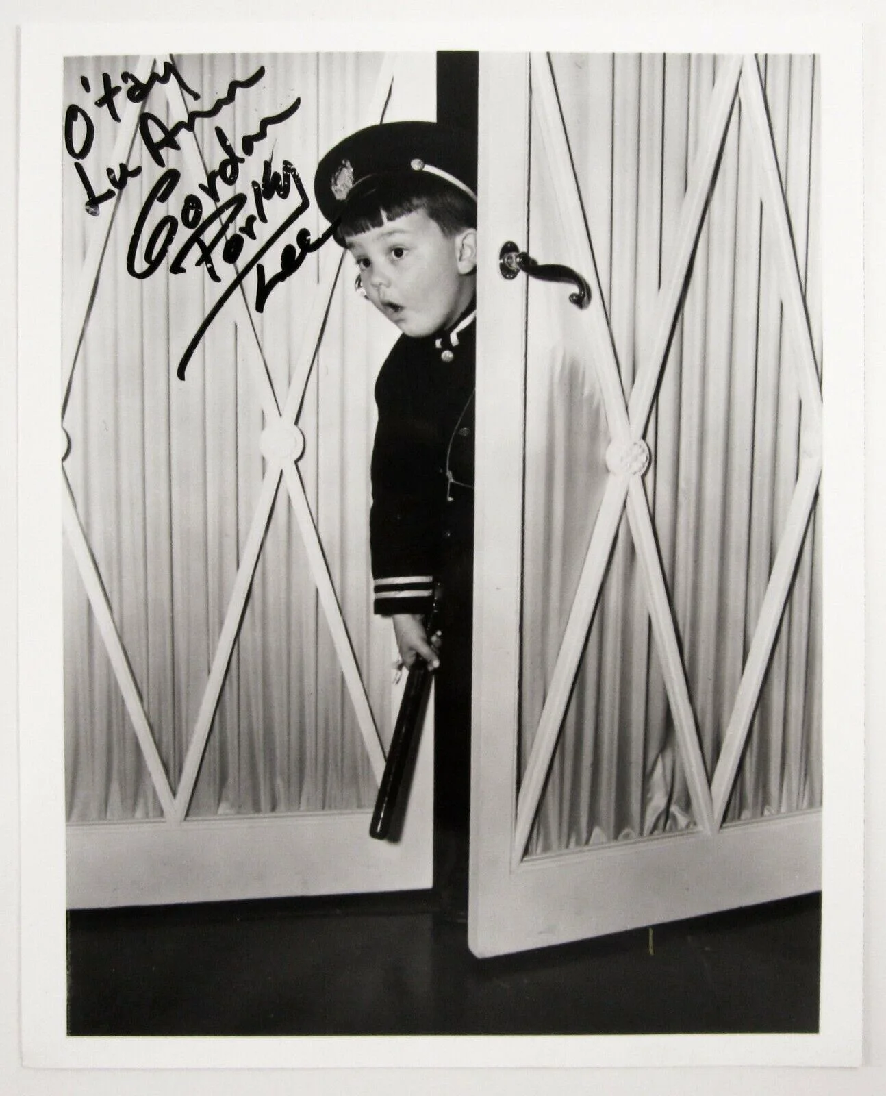 Eugene Gordon Lee — Our Gang Little Rascals Porky Eugene Gordon Lee Original Autograph Signed Photo, изображение 2