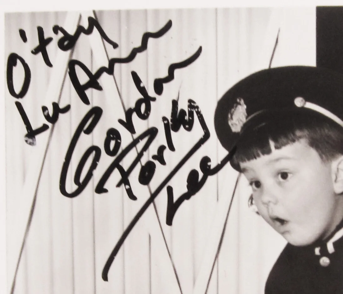 Eugene Gordon Lee — Our Gang Little Rascals Porky Eugene Gordon Lee Original Autograph Signed Photo, изображение 3