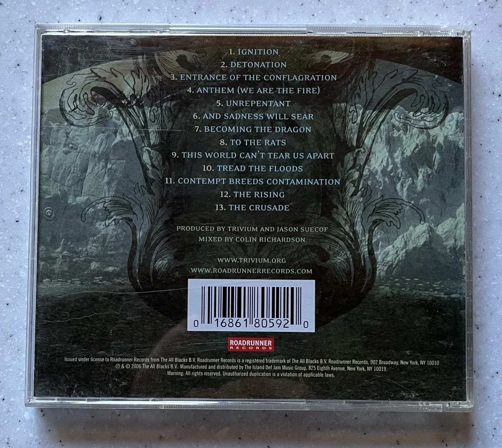 Trivium The Crusade Full Band Signed Autographed CD 2006 Very Good Condition, image 2