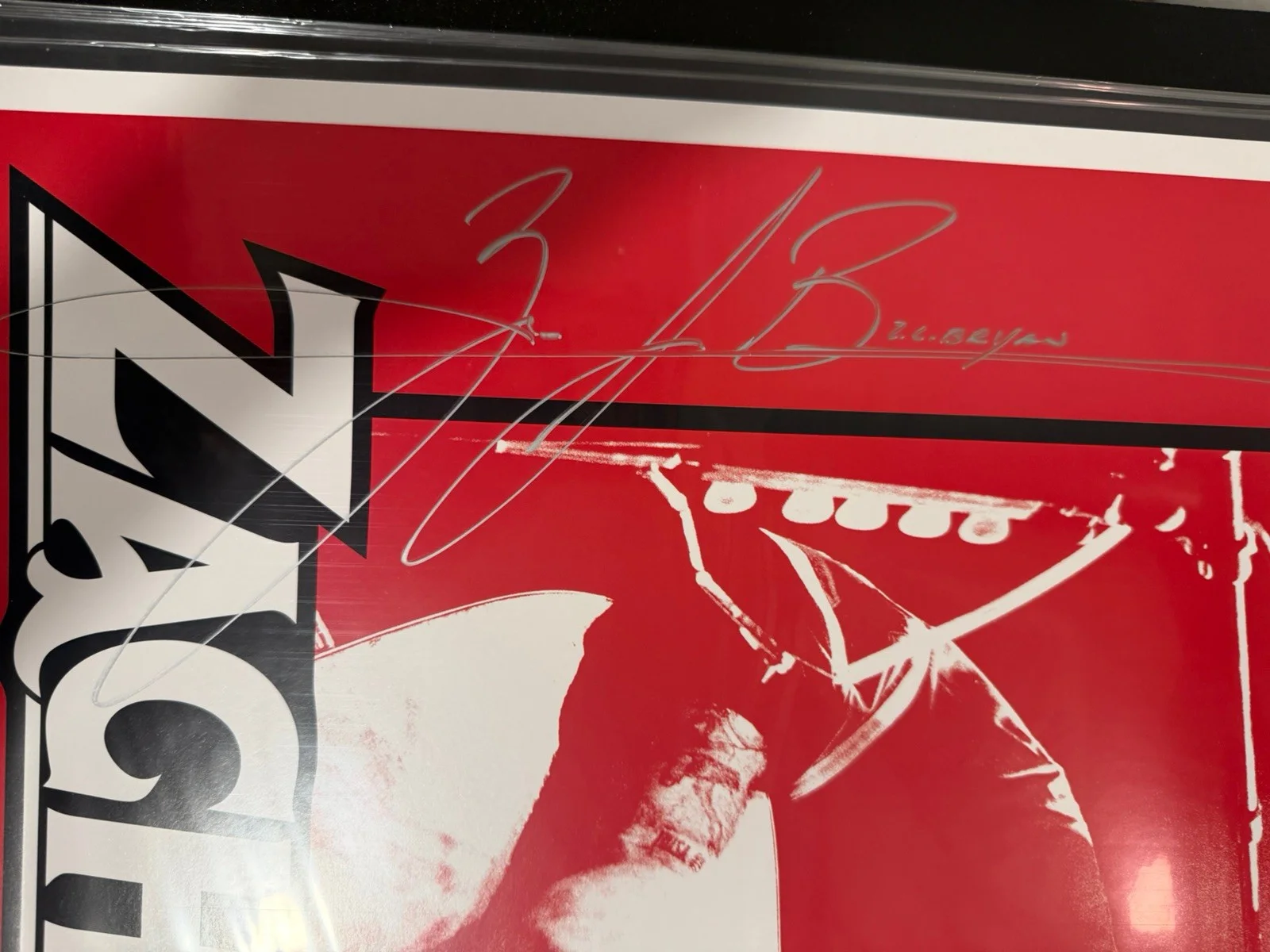 Zach Bryan Signed Burn, Burn, Burn Tour Poster New Orleans Smoothie King 5/2/23, изображение 2