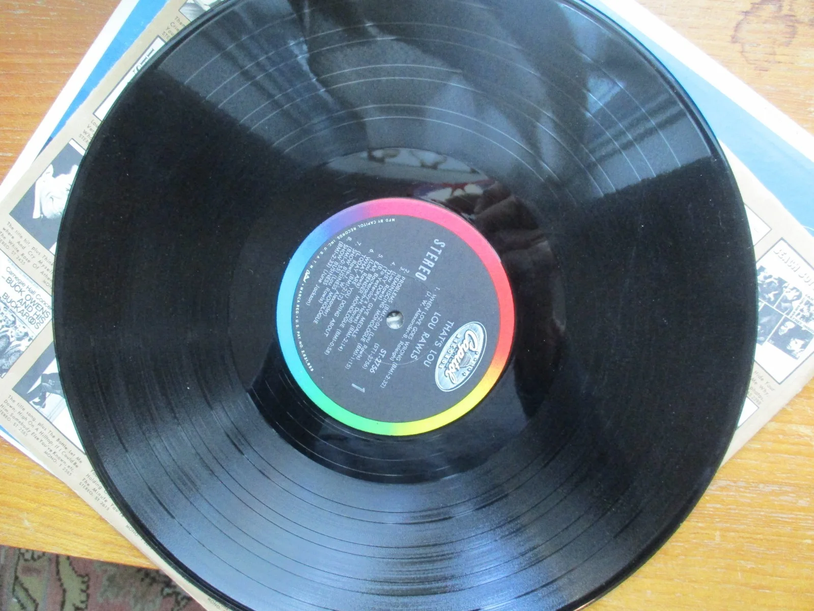 Lou Rawls "That's Lou" C Inscribed/signed back cover John Gilliland Estate, изображение 5