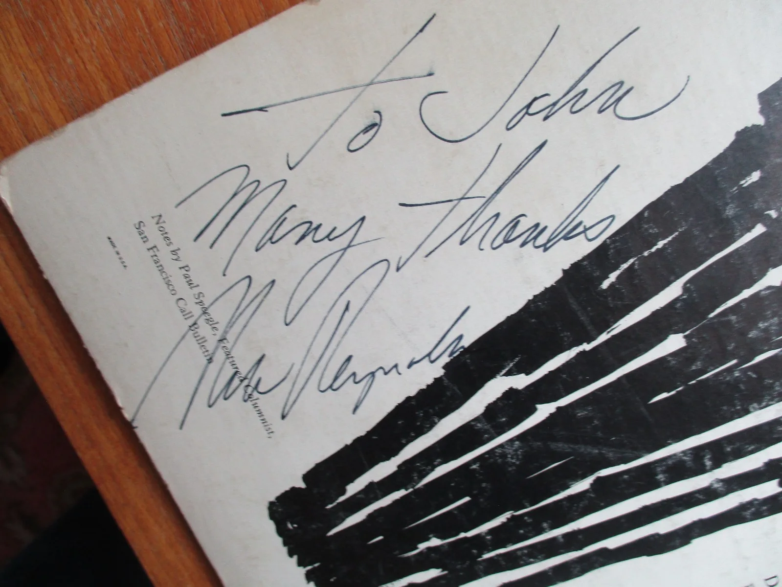 Signed Nick Reynolds Vinyl Record LP Kingston Trio From John Gilliland Estate, image 3