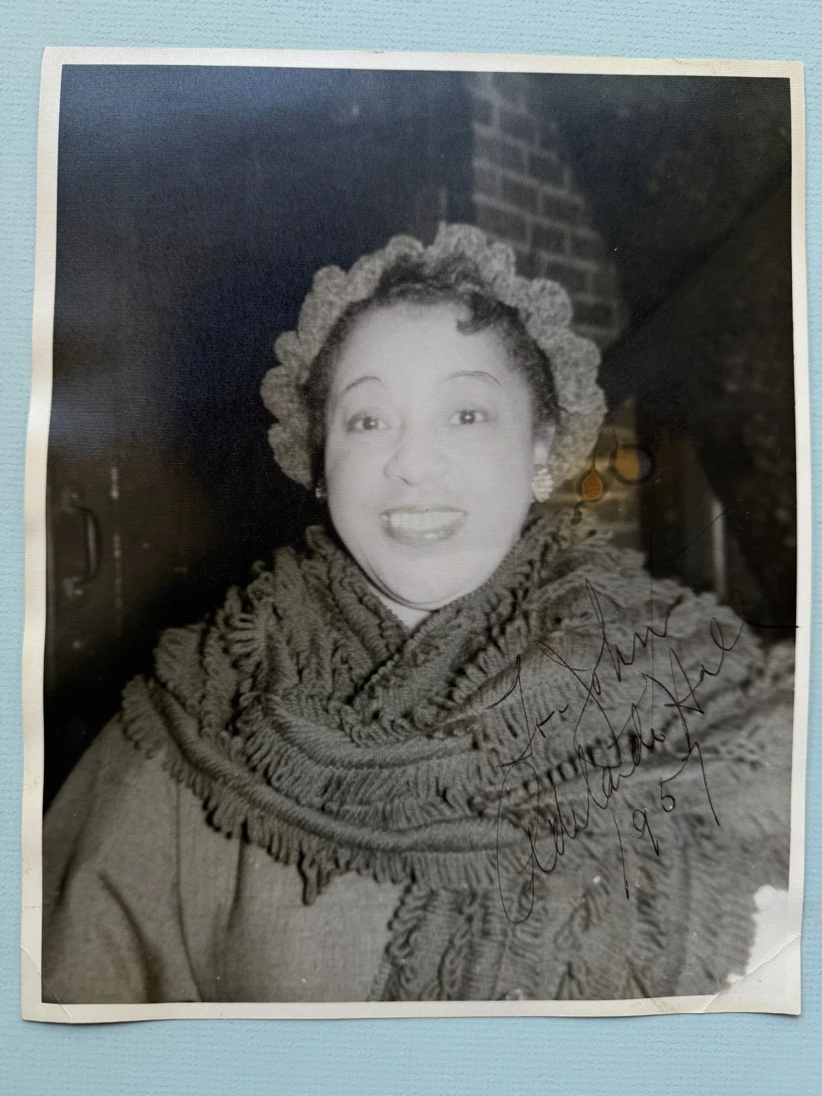 Jazz singer Adelaide Hall 1957 signed photos US - UK, изображение 3