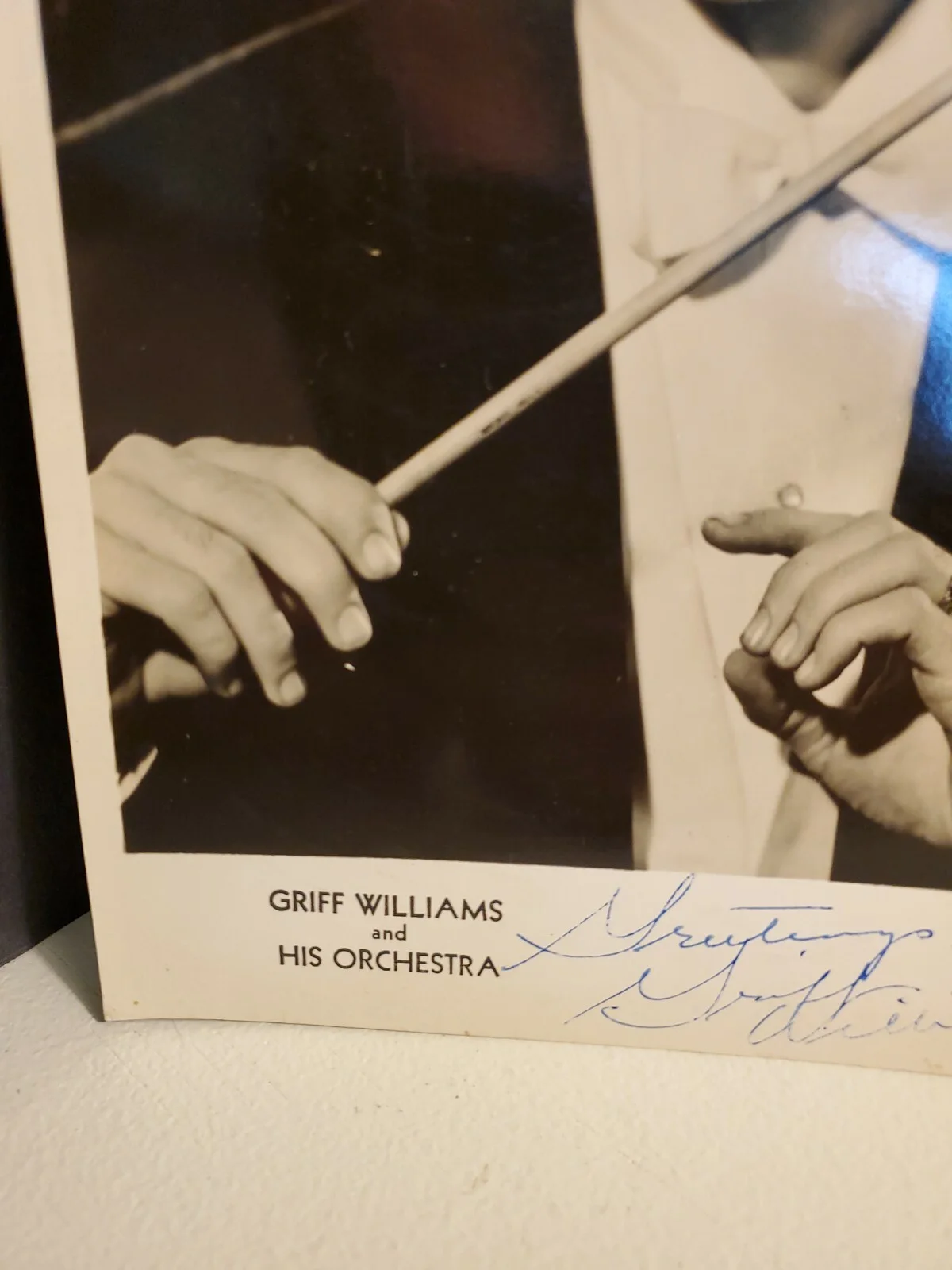 1930's Signed Griff Williams Orchestra Press Photo Music Corporation of America, изображение 5